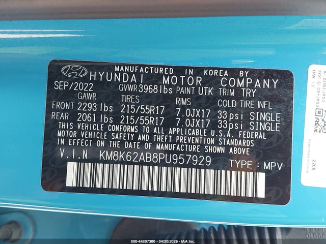 Hyundai Kona Sel 2023 KM8K62AB8PU957929 Image 9