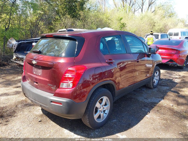 Aukcja sprzedaży 2016 Chevrolet Trax 1ls, vin: 3GNCJNSB5GL214511, numer aukcji: 44897333