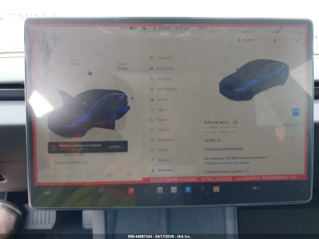 Aukcja sprzedaży 2024 Tesla Model 3 Long Range Dual Motor All-wheel Drive, vin: 5YJ3E1EB4RF833863, numer aukcji: 44897344