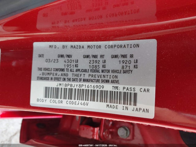 JM1BPBJY8P1616909 Mazda Mazda3 2.5 Turbo