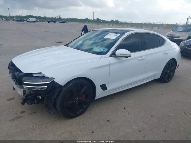 44897566 :رقم المزاد ، KMTG54TE3NU096822 vin ، 2022 Genesis G70 3.3t Rwd مزاد بيع