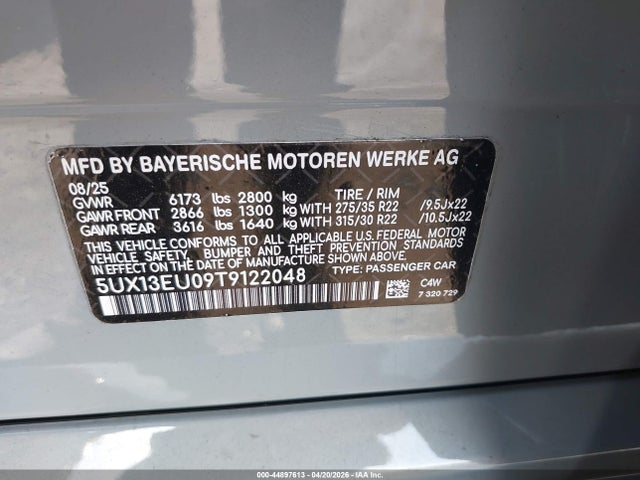 5UX13EU05S9Z95794 BMW X5 Sdrive40i
