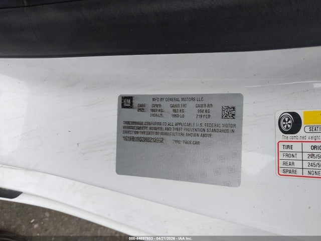 1G1FB1RS3H0212992 Chevrolet Camaro 1lt