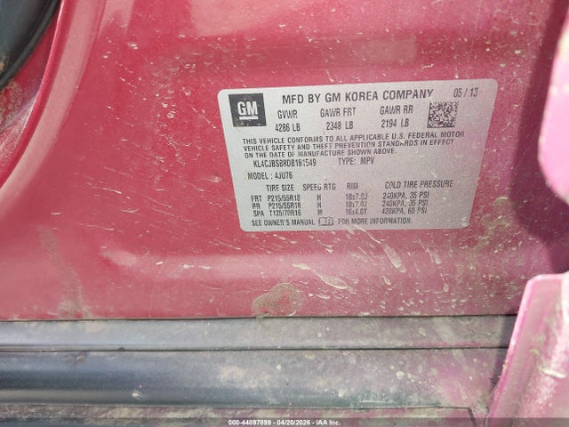 Продажа на аукционе авто 2013 Buick Encore Convenience, vin: KL4CJBSB8DB181549, номер лота: 44897899