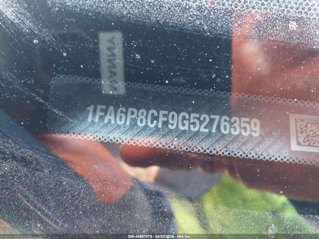 Продажа на аукционе авто 2016 Ford Mustang Gt, vin: 1FA6P8CF9G5276359, номер лота: 44897979
