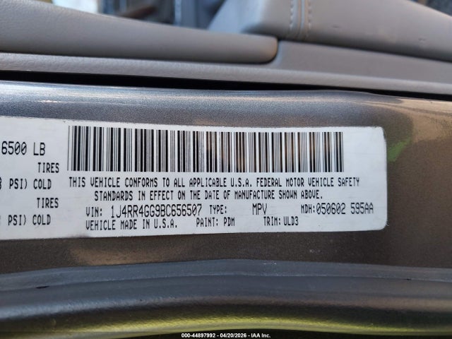Aukcja sprzedaży 2011 Jeep Grand Cherokee Laredo, vin: 1J4RR4GG9BC656507, numer aukcji: 44897992