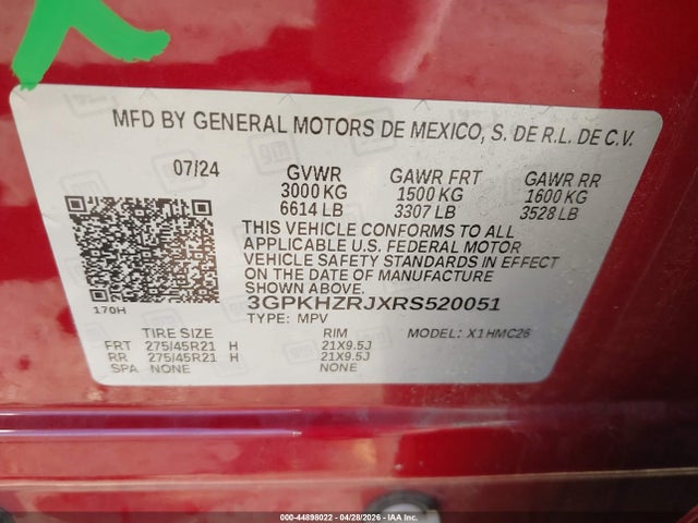 Honda Prologue Elite 2024 3GPKHZRJXRS520051 Image 9