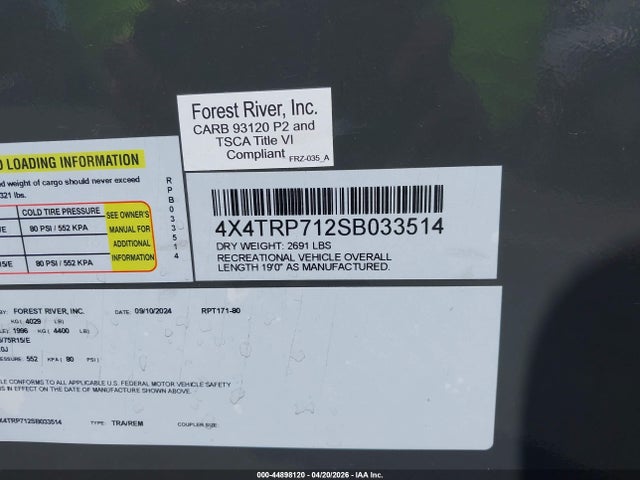 Forest River Other 2025 4X4TRP712SB033514 Image 9