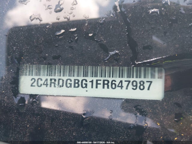 2015 Dodge Grand Caravan Se მანქანა იყიდება აუქციონზე, vin: 2C4RDGBG1FR647987, აუქციონის ნომერი: 44898199