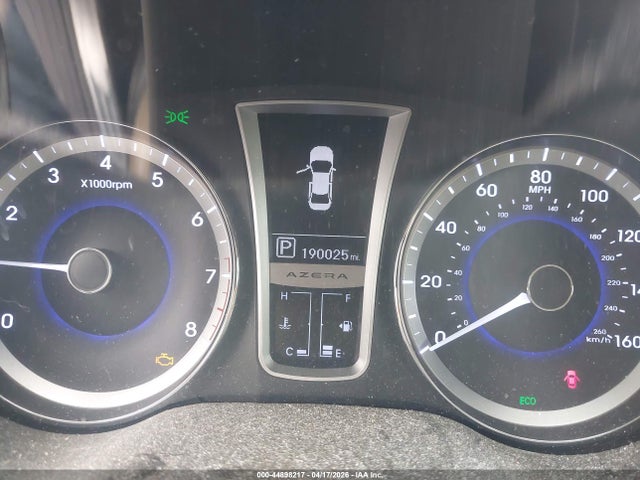 2013 Hyundai Azera მანქანა იყიდება აუქციონზე, vin: KMHFH4JG7DA218471, აუქციონის ნომერი: 44898217