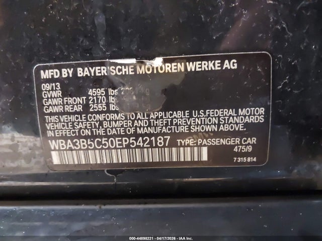 Aukcja sprzedaży 2014 Bmw 328i Xdrive, vin: WBA3B5C50EP542187, numer aukcji: 44898221