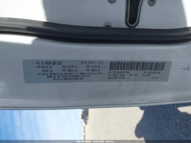 Продаж на аукціоні авто 2016 Dodge Charger Se, vin: 2C3CDXBG5GH273031, номер лоту: 44898222