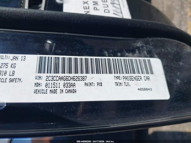 44898265 :رقم المزاد ، 2C3CCAAG6DH626387 vin ، 2013 Chrysler 300 Motown مزاد بيع