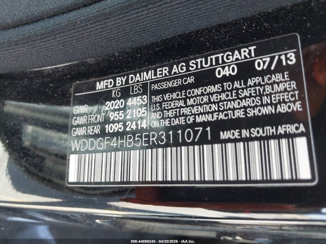 WDDGF4HB5ER311071 Mercedes-Benz C 250 Sport
