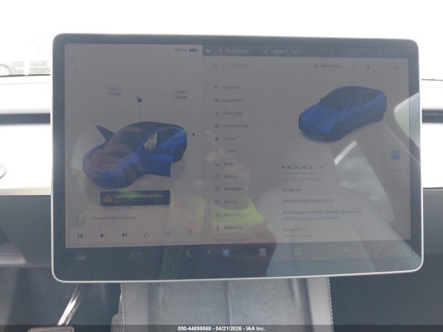 2024 Tesla Model Y Long Range Dual Motor All-wheel Drive მანქანა იყიდება აუქციონზე, vin: 7SAYGDEE4RF073772, აუქციონის ნომერი: 44898568