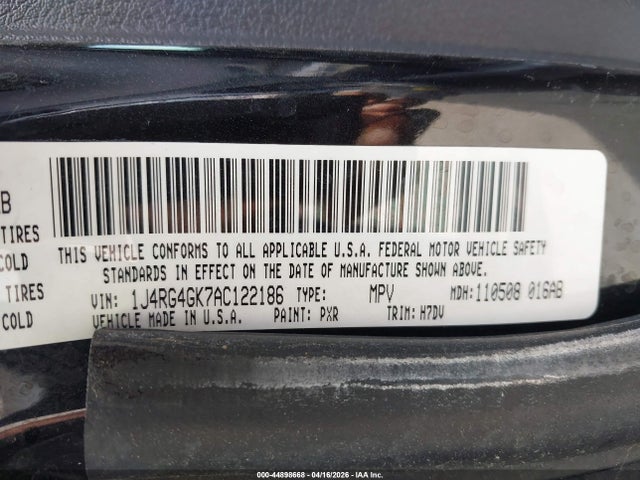 2010 JEEP COMMANDER 1J4RG4GK7AC122186 Photo 8