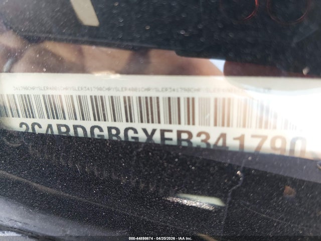 2C4RDGBGXER341790 Dodge Grand Caravan Se
