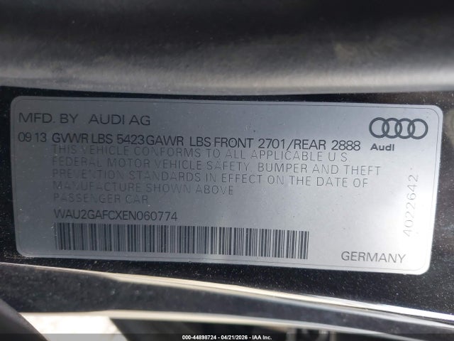 Продажа на аукционе авто 2014 Audi A7 3.0t Premium Plus, vin: WAU2GAFCXEN060774, номер лота: 44898724