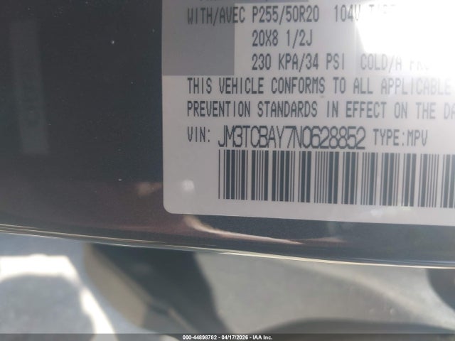 JM3TCBAY7N0628852 Mazda Cx-9 Touring Plus