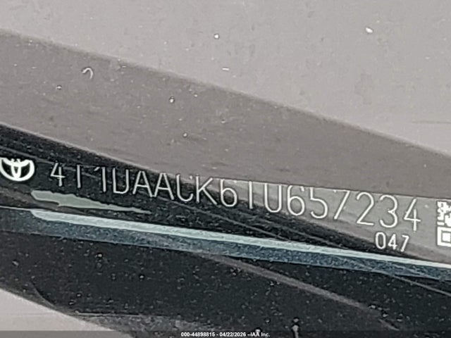 Aukcja sprzedaży 2026 Toyota Camry Se, vin: 4T1DAACK6TU657234, numer aukcji: 44898815
