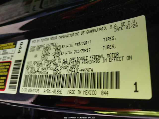 3TYKD5HN5TT044558 Toyota Tacoma Sr