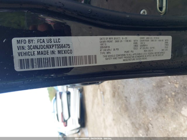 Продаж на аукціоні авто 2023 Jeep Compass Limited 4x4, vin: 3C4NJDCNXPT556475, номер лоту: 44898885