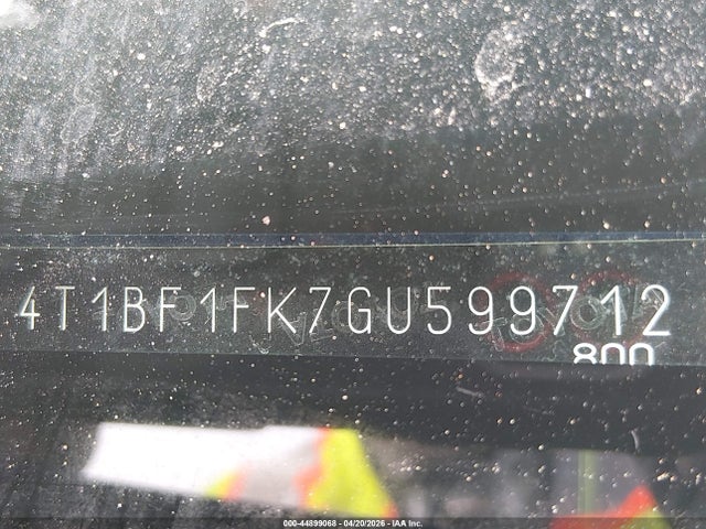 Toyota CAMRY SE 2016 4T1BF1FK7GU599712 Image 9
