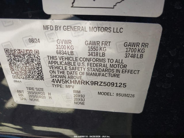 Aukcja sprzedaży 2024 Acura Zdx A-spec, vin: 4W5KHMRK9RZ509125, numer aukcji: 44899118