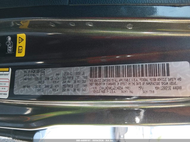 1C4HJXENXLW214654 Jeep Wrangler Unlimited Sahara 4x4