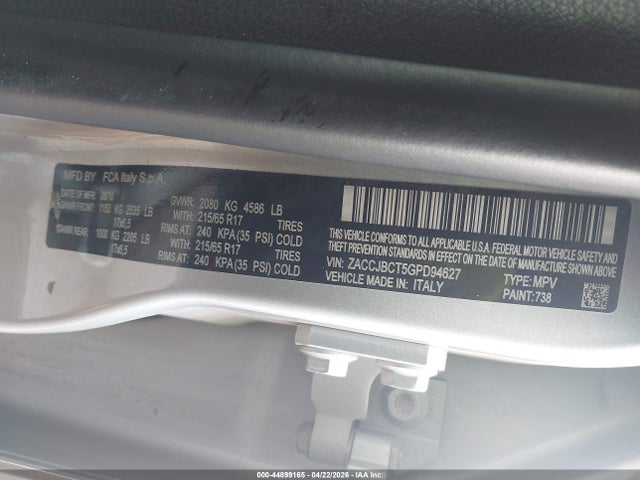 Jeep Renegade Trailhawk 2016 ZACCJBCT5GPD94627 Image 9