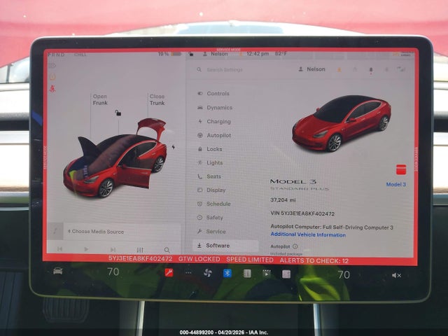 Продаж на аукціоні авто 2019 Tesla Model 3 Long Range/mid Range/standard Range/standard Range Plus, vin: 5YJ3E1EA8KF402472, номер лоту: 44899200