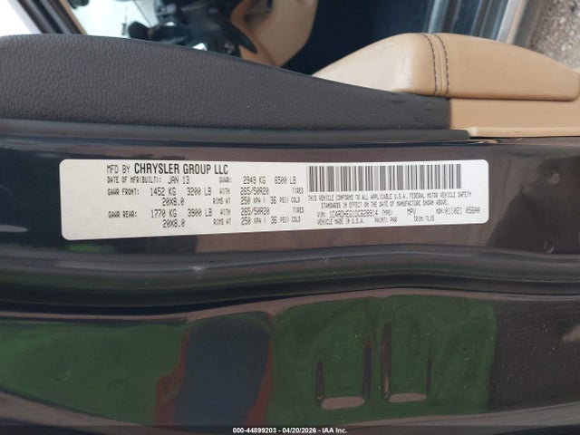 Aukcja sprzedaży 2013 Dodge Durango Citadel, vin: 1C4RDHEG1DC628914, numer aukcji: 44899203