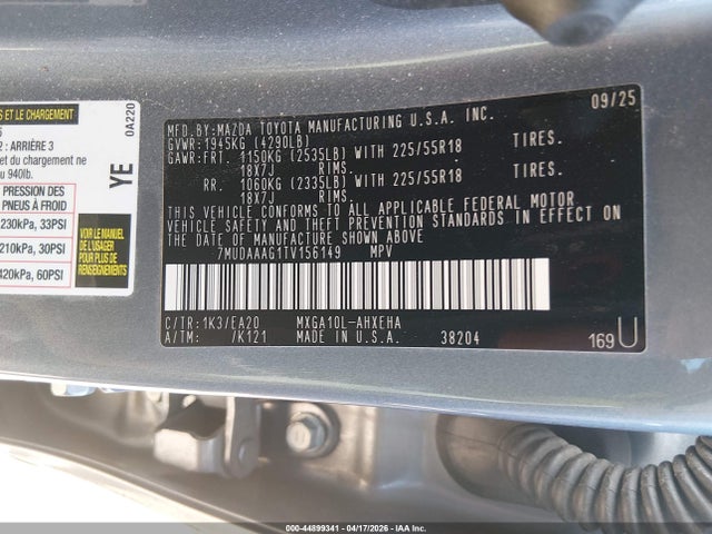 Toyota Corolla Cross Xle 2026 7MUDAAAG1TV156149 Image 9