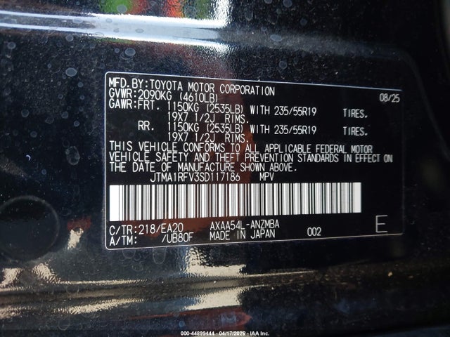 JTMA1RFV3SD117186 Toyota Rav4 Xle Premium