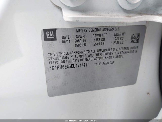 1G1RH6E45EU171477 Chevrolet Volt