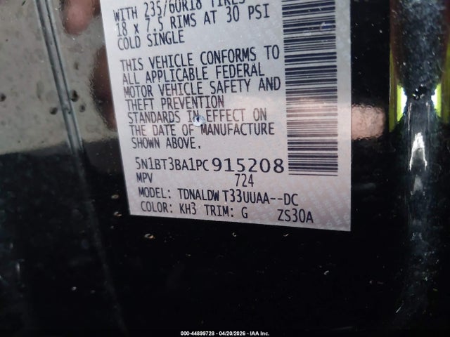 Продажа на аукционе авто 2023 Nissan Rogue Sv Fwd, vin: 5N1BT3BA1PC915208, номер лота: 44899728