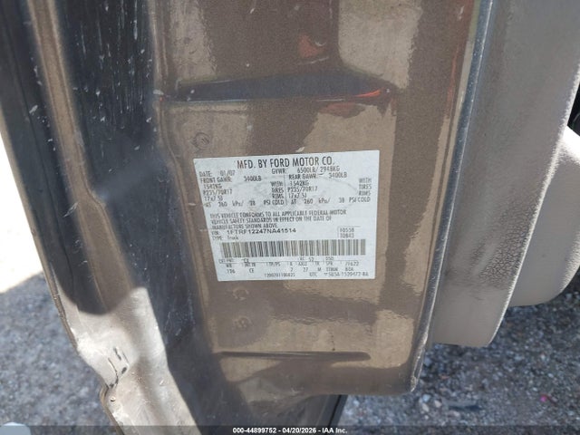 44899752 :رقم المزاد ، 1FTRF12247NA41514 vin ، 2007 Ford F-150 Stx/xl/xlt مزاد بيع