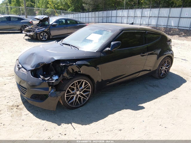 44899770 :رقم المزاد ، KMHTC6AD6CU026491 vin ، 2012 Hyundai Veloster Base W/red/black مزاد بيع
