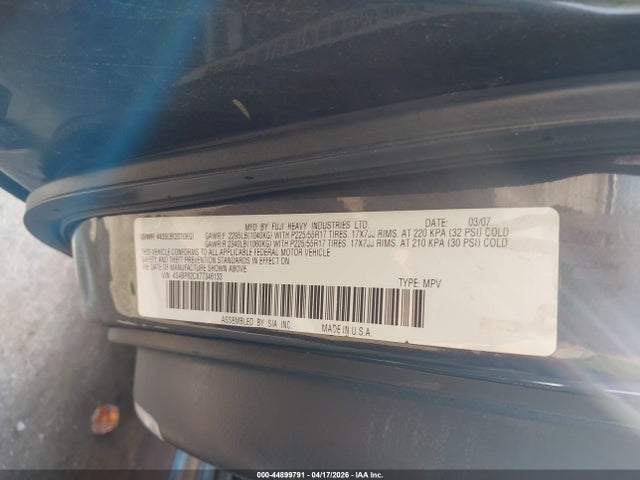 Aukcja sprzedaży 2007 Subaru Legacy 2.5i Limited/2.5i Limited L.l. Bean Edition, vin: 4S4BP62CX77346133, numer aukcji: 44899791