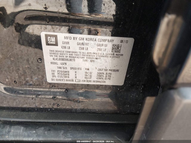 Продаж на аукціоні авто 2014 Buick Encore Premium, vin: KL4CJDSB2EB538270, номер лоту: 44899847