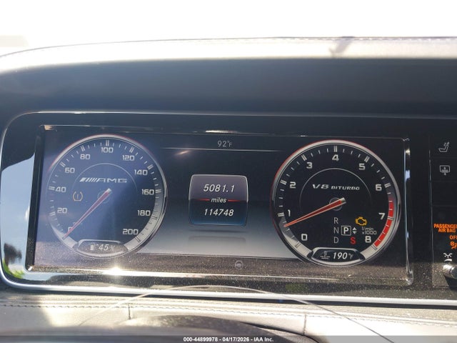 Aukcja sprzedaży 2015 Mercedes-benz S 63 Amg 4matic, vin: WDDUG7JB8FA096216, numer aukcji: 44899978