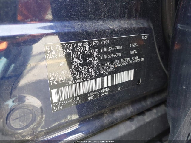 Toyota VENZA LE 2021 JTEAAAAH7MJ082834 Image 9