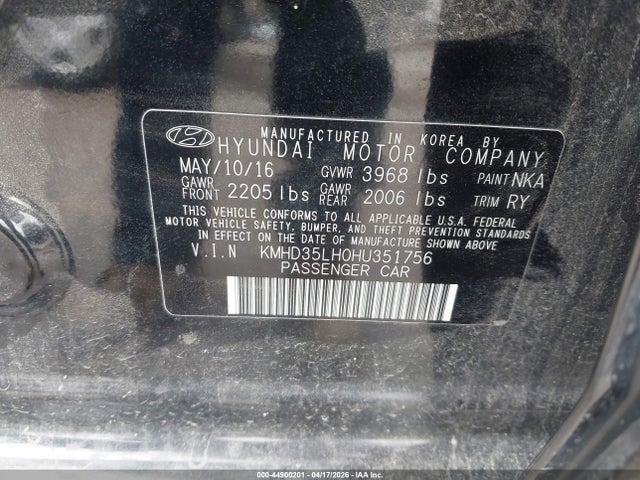 Aukcja sprzedaży 2017 Hyundai Elantra Gt, vin: KMHD35LH0HU351756, numer aukcji: 44900201