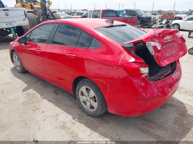 Продажа на аукционе авто 2016 Chevrolet Cruze Ls Auto, vin: 1G1BC5SM8G7258287, номер лота: 44900247