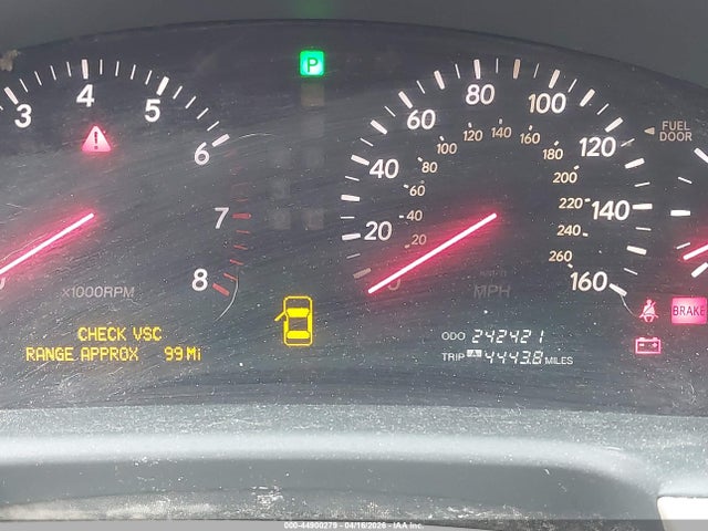 44900279 :رقم المزاد ، JTHBN30F330122208 vin ، 2003 Lexus Ls 430 مزاد بيع