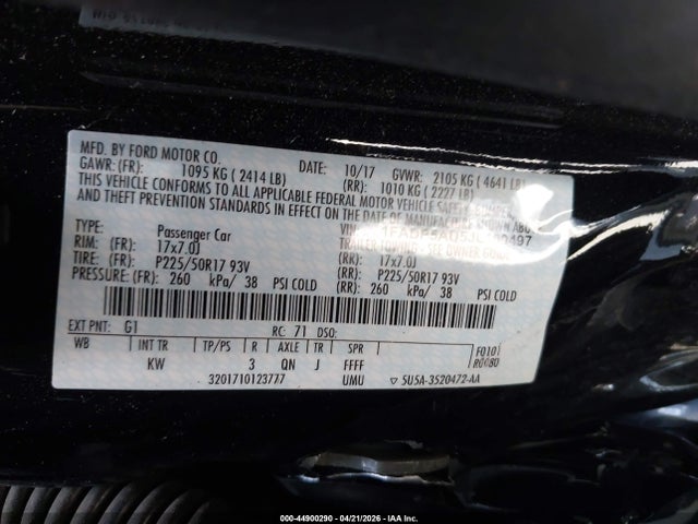 1FADP5AU5JL100497 Ford C-max Hybrid Se