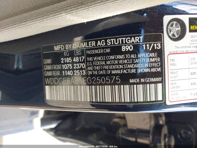 44900309 :رقم المزاد ، WDDGF8AB5EG250575 vin ، 2014 Mercedes-benz C 300 Luxury 4matic مزاد بيع