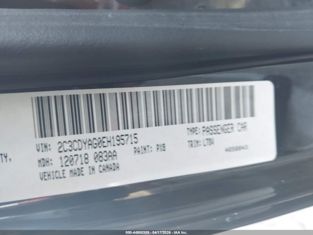 Dodge Challenger Sxt 2014 2C3CDYAG0EH195715 Image 9