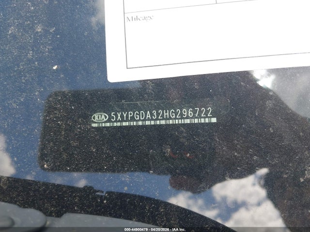 Продаж на аукціоні авто 2017 Kia Sorento 2.4l Lx, vin: 5XYPGDA32HG296722, номер лоту: 44900479