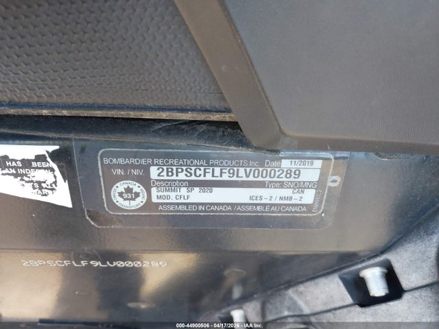 Ski-Doo Snowmobile 2020 2BPSCFLF9LV000289 Image 9